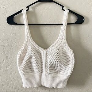 Me to We Cream Knit Crop Top